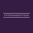 FifteenAndFifteen Logo in purple and white